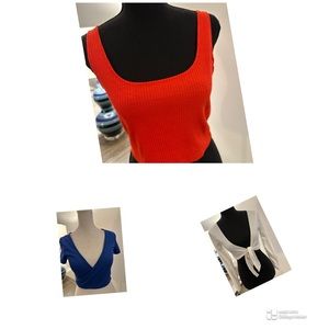 Red White & Blue Tops - Set of 3 - Size S